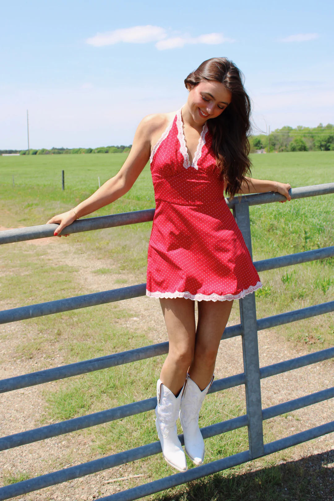 WC / Cherrie Polka Dot Mini Dress