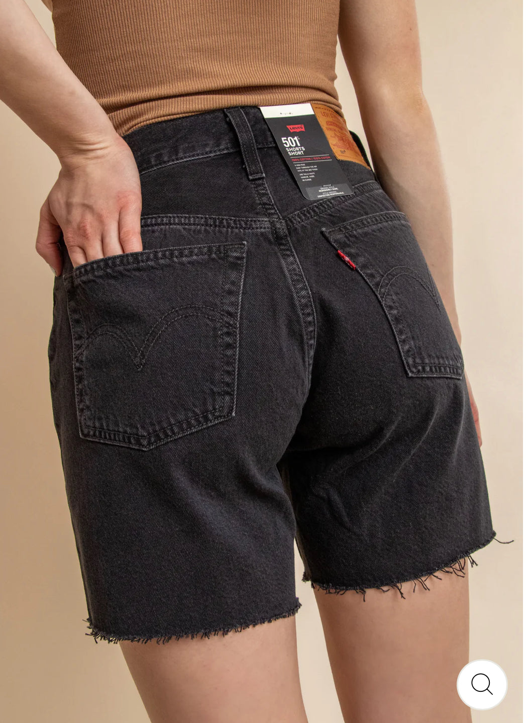 Levi’s / 501 Mid Thigh Short - Lunar Black (28,29,30)