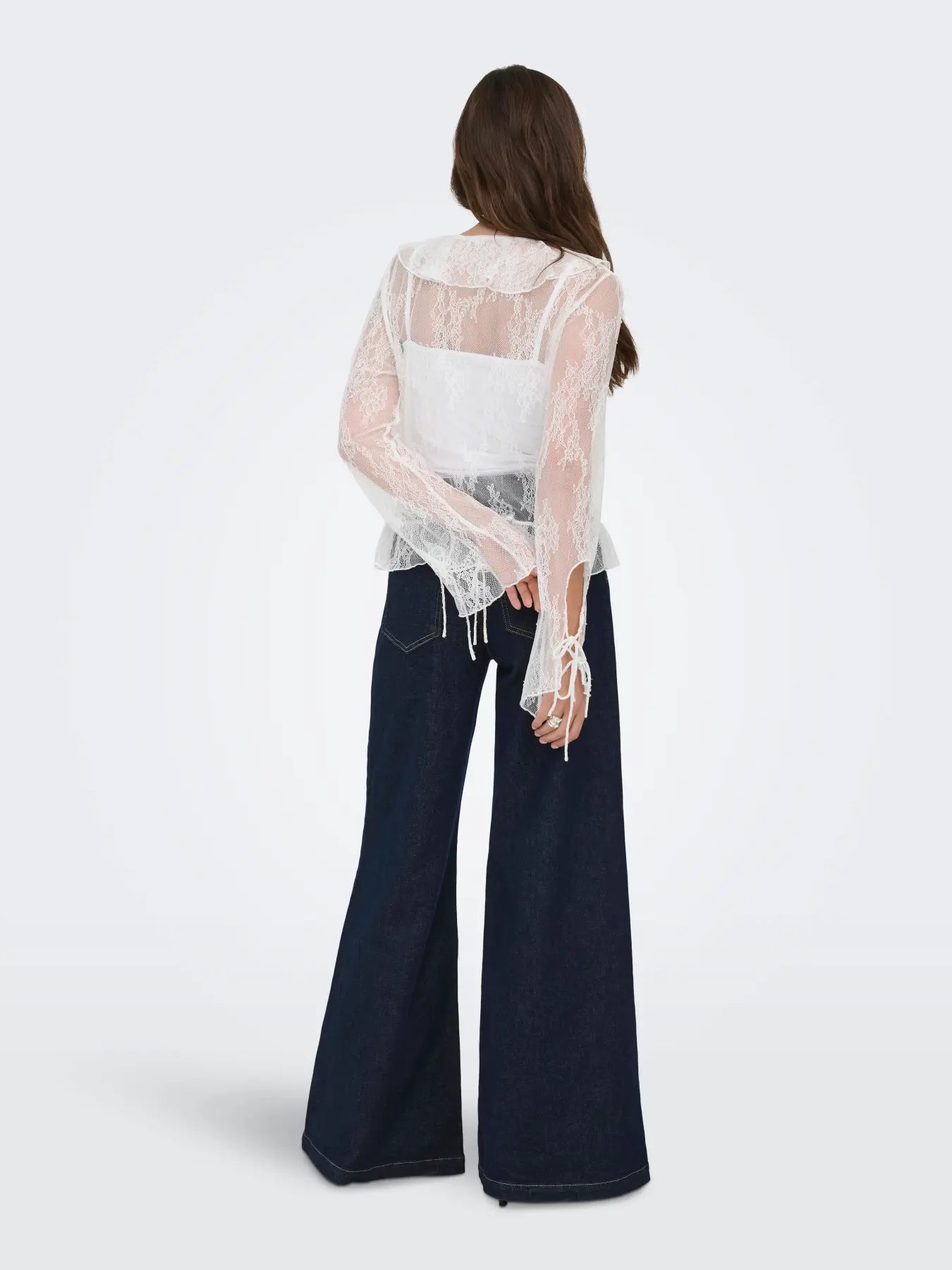 ONLY / Calibea Longsleeve Ruffle Top (2 COLORS)