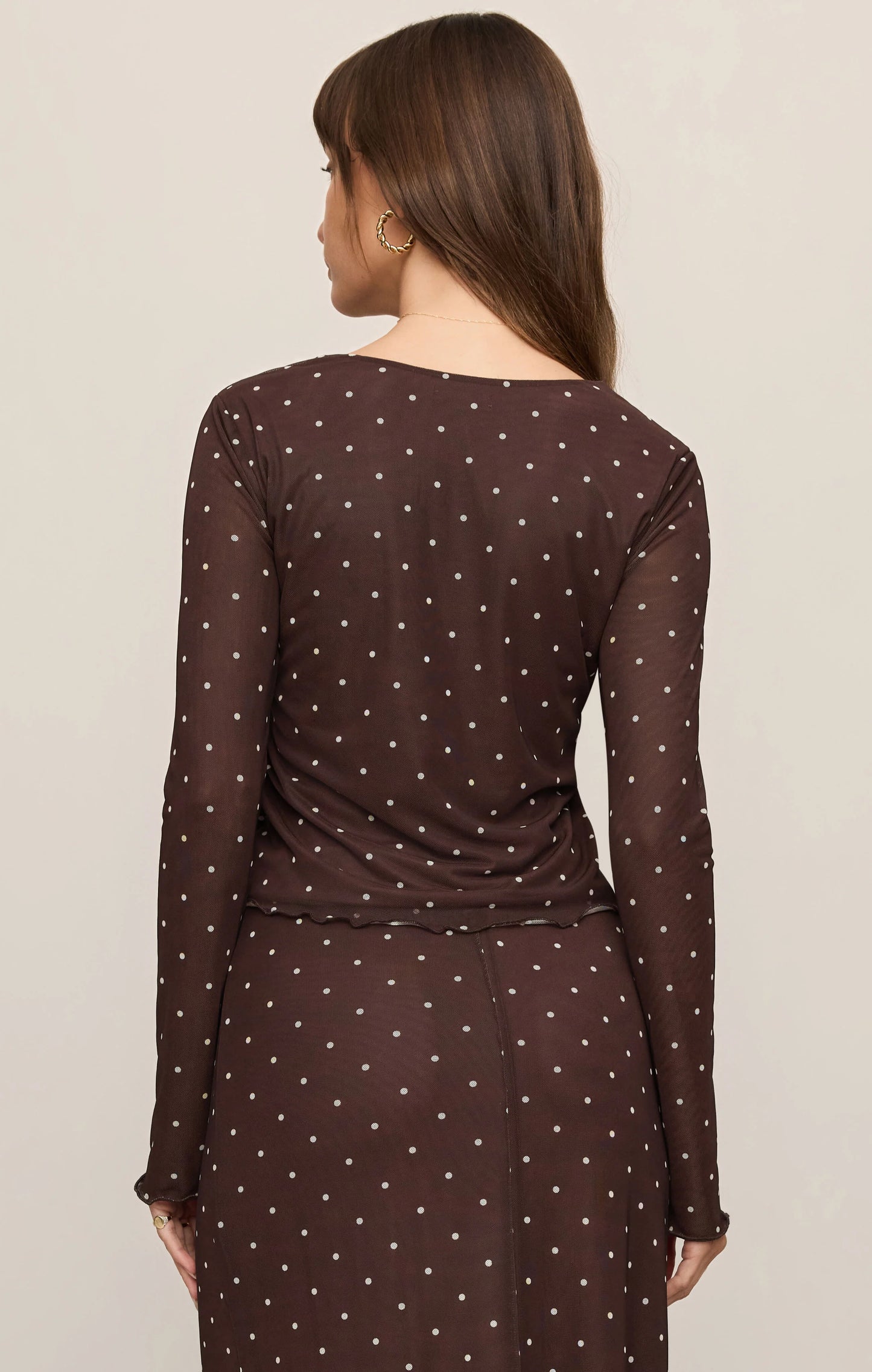 Z Supply / Amara Polka Mesh Top