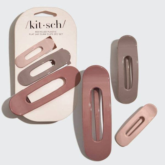 Kitsch / Flat Lay Claw Clip 3pc Flat