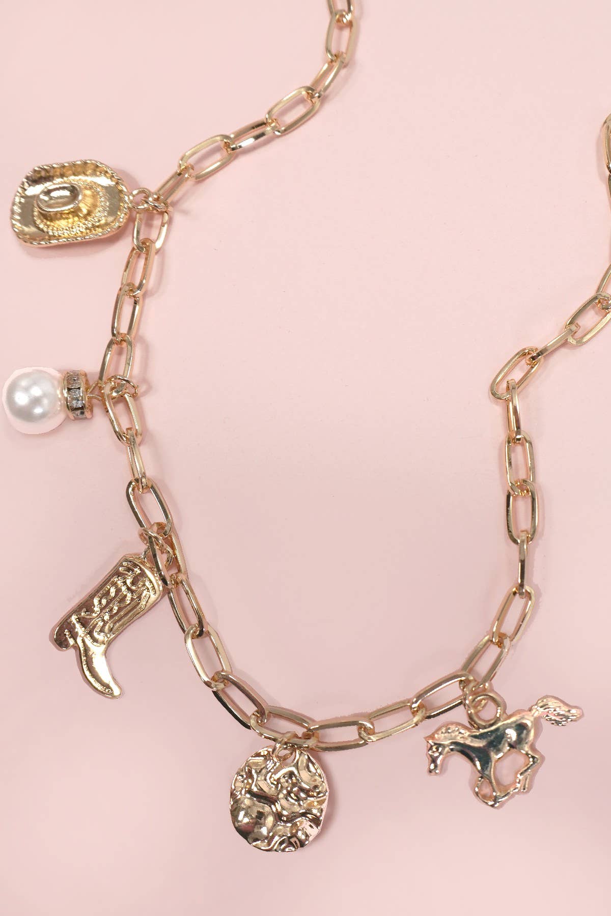 WC / Western Boot Charm Necklace