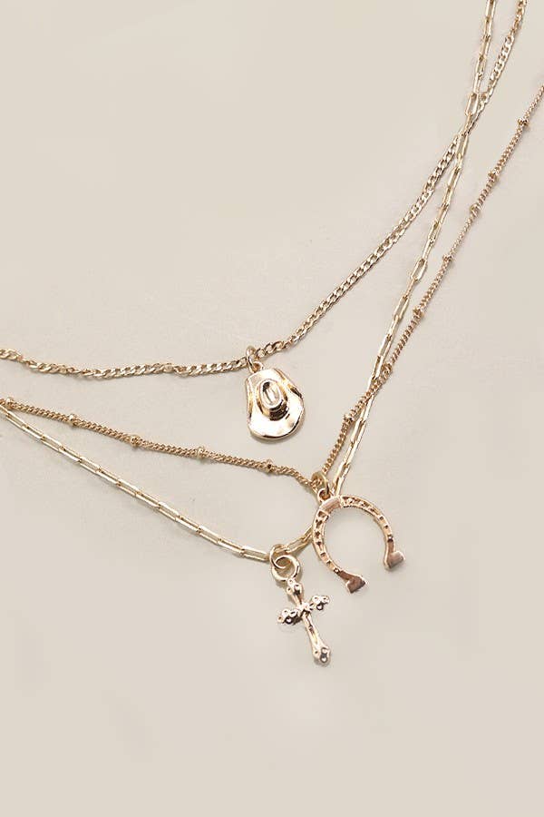 WC / Horseshoe Trio Necklace