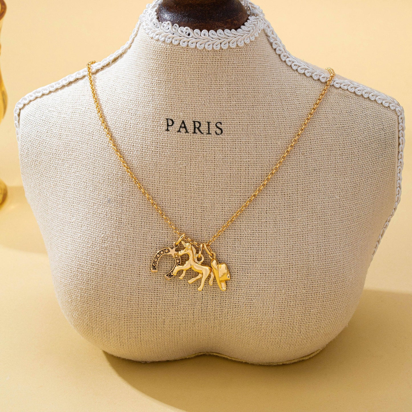 WC / Horseshoe Charm Necklace