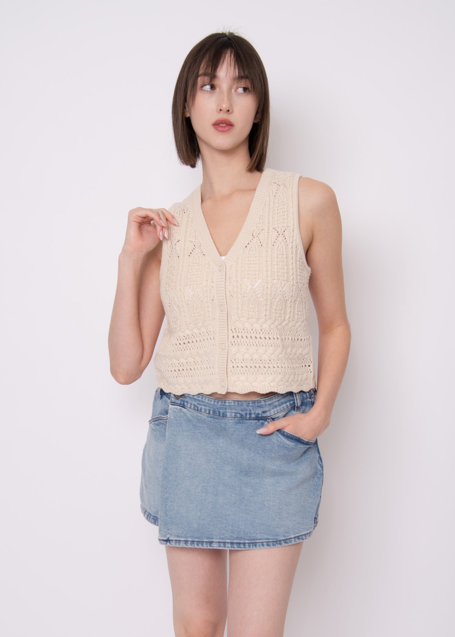 RD Style / Shura Knit Button Up