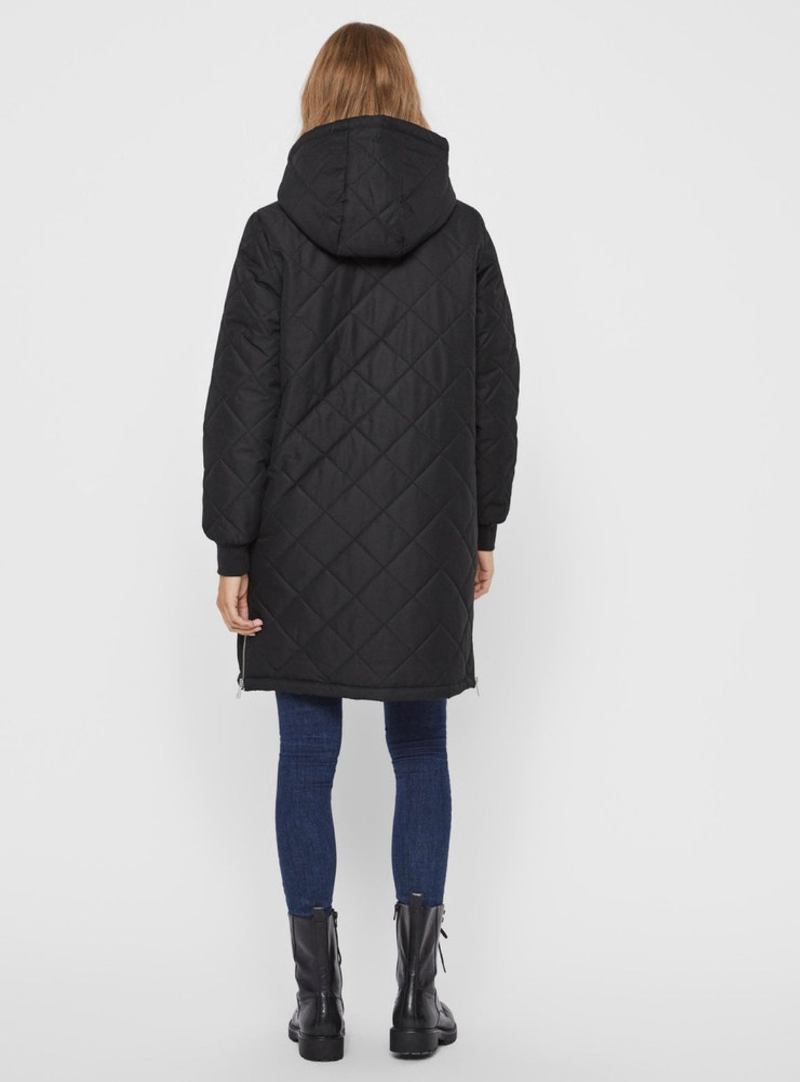 VERO MODA Louise Quilted Hooded Coat