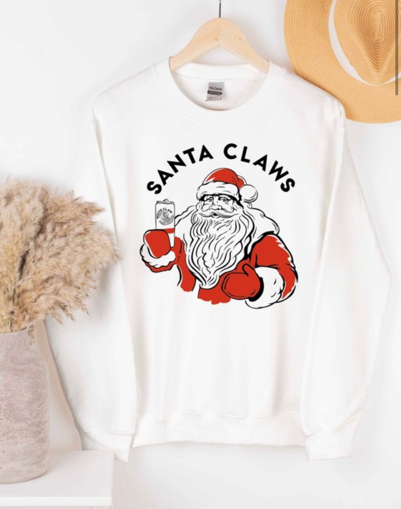 Santa claus discount white claw sweater