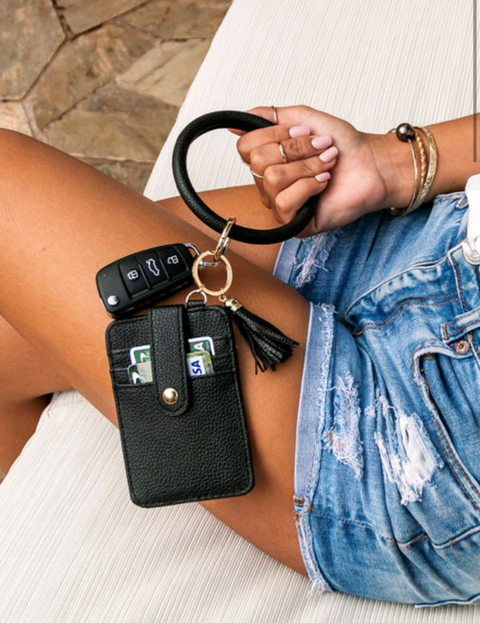 Key Ring Wallet Bracelet